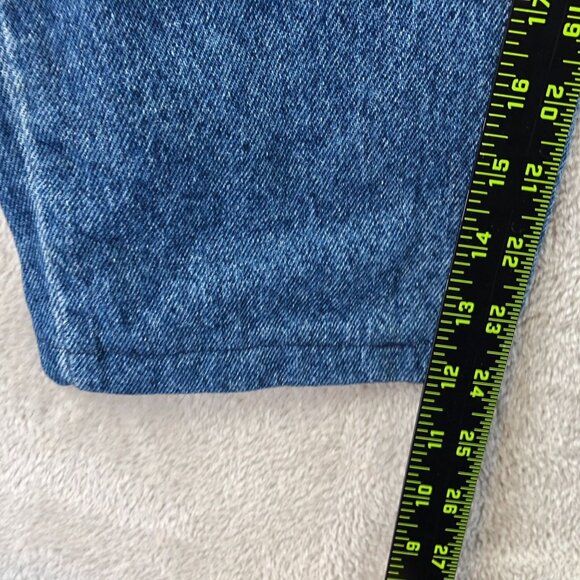 Vintage Lee Womens Jeans Size 14P High-Rise Tapered Denim Blue Classic Casual - Picture 6 of 14